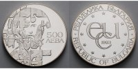 Bulgarien 33,63 g roh 38 mm Ø ECU / 500 Leva - ECU - Ikone von St. Stratilat,