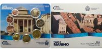 San Marino 3,88 Kursmünzen, kompl. Satz 2014 * <b>klein</b>