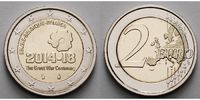 Belgien 2 Euro 100. Jahrestag des Beginns des 1. Weltkrieges 1914 - 1918 (2014 - 2018)