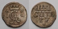 Corvey, Abtei Vier-Gute-Pfennig Christoph von Bellinghausen, (1678-1696), Höxter,