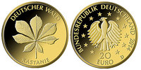 Deutschland 20 Euro<br>3,89g<br>fein<br>17,5 mm Ø Deutscher Wald, Kastanie, <br><b>Prägestätte G</b> / <b>sofort lieferbar !!!