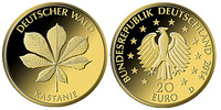 Deutschland 20 Euro<br>3,89g<br>fein<br>17,5 mm Ø Deutscher Wald, Kastanie, <br><b>Prägestätte D</b> / <b>sofort lieferbar !!!</b>