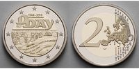 Frankreich 2 Euro 70.Jahrestag D-Day (1944 - 2014), -2.Weltkrieg- im Etui & Zertifikat & Schuber