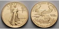 USA 1/2oz<br>25 Dollar<br>15,55g<br>fein<br>27,00 mm Ø Liberty, Gold ohne Münzzeichen, römische Jahreszahl, -<b>1. Jahrgang 1986</b>-
