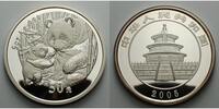China 50 Yuan Panda Bären, 5 oz, Silber in originaler Kapsel und originalem Holzetui o. Zerti.