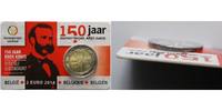 Belgien 2 Euro 150 Jahre Rotes Kreuz <b> ACHTUNG: Fehlprägung - Italien/San Marino !!! </b>
