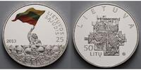 Litauen 50 Litas Freiheitsbewegung Sajudis, <b>farbig</b> inkl. Etui & Zertifikat & Broschüre