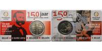 Belgien 2 Euro 150 Jahre Rotes Kreuz, <b> ACHTUNG: NUR im Blister/Coincard lieferbar!!!</b>