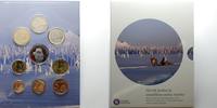 Finnland 3,88 € Kursmünzensatz / Weihnachtssatz mit Nikolaus-Medaille in Farbe
