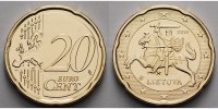 Litauen 20 Cent Kursmünze, 20 Cent, Ab sofort lieferbar!!!