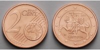 Litauen 2 Cent Kursmünze, 2 Cent, Ab sofort lieferbar!!!