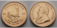 Süd Afrika 1 oz<br>31,1g<br>fein<br>32,69 mm Ø Krügerrand 1 oz. - Springbock, 1975 <b>seltene Erhaltung</b>,