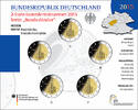 Deutschland 2 Euro<br> 5x Frankfurter Paulskirche in Hessen, <br><b> kompl. Satz</b><br>(5 Prägestätten) Picture