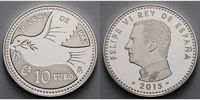 Spanien 10 Euro 70 Jahre Frieden, -Europaprogramm- inkl. Kapsel & Zertifikat & Etui
