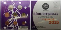 Frankreich 3,88 € Kursmünzen, kompl. Satz 2015