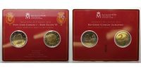 Spanien 2x2<br> Euro Don Juan Carlos I. - Don Felipe VI. zur Krönung - Thronwechsel, <b>SELTEN!!!</b> Picture