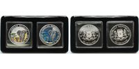 Somalia 100 Shillings x2<br>1 oz.<br>Ø 39 mm Elefant 12. Ausgabe, colored Day & Night Edition - 999er Silber, <b>2er Set</b> Picture