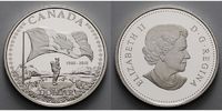 Kanada 1 $ 50 Jahre Kanada Flagge 1965 - 2015, inkl. Etui & Zertifikat & Schuber Picture