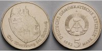 Deutschland, DDR 5 Mark Wartburg bei Eisenach, Ku.-Ni.,<b>-Archivbild-</b>