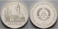 Deutschland, DDR 5 Mark Thomaskirche Leipzig, Ku.-Ni.,<b>-Archivbild-</b>