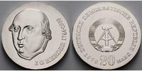 Deutschland, DDR 20 Mark Johann Gottfried Herder, Silber,<b>-Archivbild-</b>