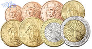 Frankreich 1 Cent -2 Euro, 3.88 <b>Preiswerte</b> Zusammenstellung aller Euromünzen 1 Cent bis 2 Euro