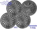 Deutschland, Bundesrepublik 10 DM 5. Ausg. Oly. Spirale München, <b>kompl. Satz (D/F/G/J)