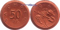 Sachsen, Steinzeug, Böttger, Porzellan 50 PF.
