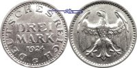 Weimarer Republik 3 RM Kursmünze, G