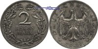 Weimarer Republik 2 RM Kursmünze,