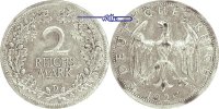 Weimarer Republik 2 RM Kursmünze,