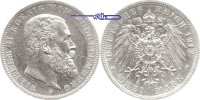 Württemberg 2 Mark Kursmünze, Wilhelm II,1891-1918