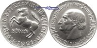 Provinz Westfalen 5 Mark Notgeld - Freiherr vom Stein -Aluminium-<br>Jaeger N11