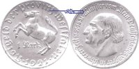 Provinz Westfalen 1 Mark Notgeld - Minister vom Stein -Aluminium-<br>Jaeger N10