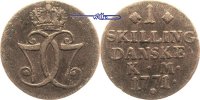 Dänemark 1 Skilling Königreich, Kursmünze