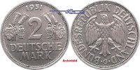 Bundesrepublik Deutschland 2 Mark Kursmünze 1951, Ähren