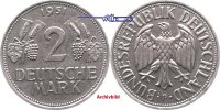 Bundesrepublik Deutschland 2 Mark Kursmünze 1951, Ähren