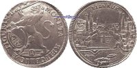Schweiz-Zürich 1/2 Taler, 1 Gulden Stadtansicht von Zürich,