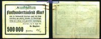 Paderborn, Kreisstadt 11.Ausgabe 500 000 Mark Notgeld Paderborn