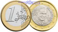 Vatikan 1 Euro Kursmünze, 1 Euro