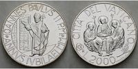 Vatikan 2000 Lire Öffnung der Heiligen Pforte / Papst Johannes Paul II.