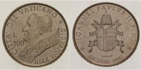 Vatikan 100 Lire 23. Pontifikatsjahr / Umlaufmünze in Kupfer-Nickel