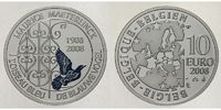 Belgien 10 Euro Maurice Maeterlinck, blauer Vogel -farbig-, <br>1. Ausg.