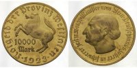 Provinz Westfalen 10.000<br> Mark Notgeld-Freiherr vom Stein-breiter Randst,Tombak o.Kupfer verg<br>Jaeger N20a