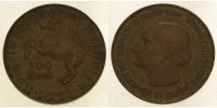 Provinz Westfalen 100 Mark Notgeld - Freiherr vom Stein -dünne Ronde- Bronze, vergoldet<br>Jaeger N14