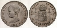 Spanien 5 Pesetas Alfonso XIII. 1886-1931