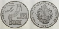 Uruguay 1000 Pesos XVIII. Fußball-Weltmeisterschaft 2006 in Deutschland 2. Ausgabe mit Zertifikat