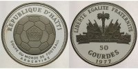 Haiti 50 Gourdes XI. Fußball-Weltmeisterschaft 1978 in Argentinien Fußball mit Zertifikat