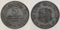 Provinz Schleswig-Holstein 5 Hundertstel Gutschriftsmarke Gold-Girobank Schleswig-Holstein A.-G. - Notgeld, -Archivbild-