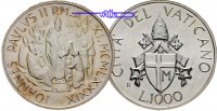 Vatikan 1000 Lire Papst Johannes Paul II. 11.Pontifikatsjahr - Münze im Etui -